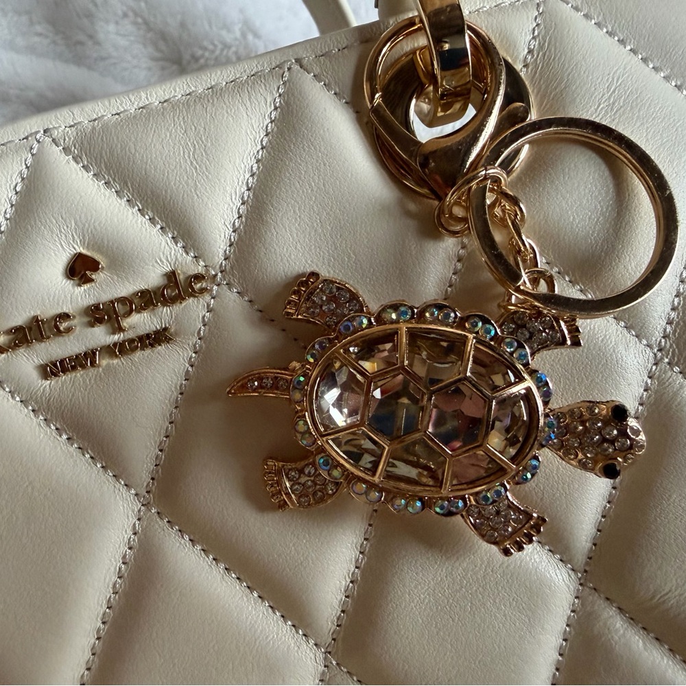 Kate Spade Cream Quilted Tote Bag - Picture 3 of 11